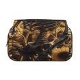 thumbnail image 2 of Kdxio Skull Butterfly Sunflower for Double Compartment Pen Case Oxford Organizer with Zipper Pockets for Students Artists, 2 of 7