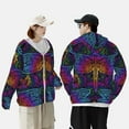 thumbnail image 6 of Daiia Indian Mandalas Dragonfly UPF 50+ Sun Protection Hoodie Jacket Lightweight Long Sleeve Sun Shirt for Women Men with Pocket Hiking Outdoor-XX-Large, 6 of 9