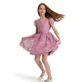 thumbnail image 4 of Kensie Girl Floral Soutache Mesh Short Sleeve Dress, Sizes 4-16, 4 of 7