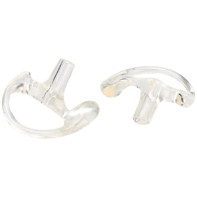 Comfortable clear silica gel ear tip, compatible with most coiled tube o kits (small model)