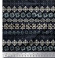 thumbnail image 1 of Soimoi Cotton Duck Fabric Aztec Geometric Printed Craft Fabric by The Yard 56 Inch Wide, 1 of 3