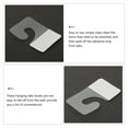 thumbnail image 3 of SHINYPASING 200Pcs Clear Plastic Hooks Self Adhesive Hanging Tabs for Retail Display Pegboard Storage, 3 of 8