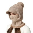 thumbnail image 3 of 3 in 1 Beanie Hat for Women, Upgrade 3 in 1 Beanie Hat with Scarf and Mask, Fall Winter Warm Knitted Ski Scarf and Mask Set, 3 of 5