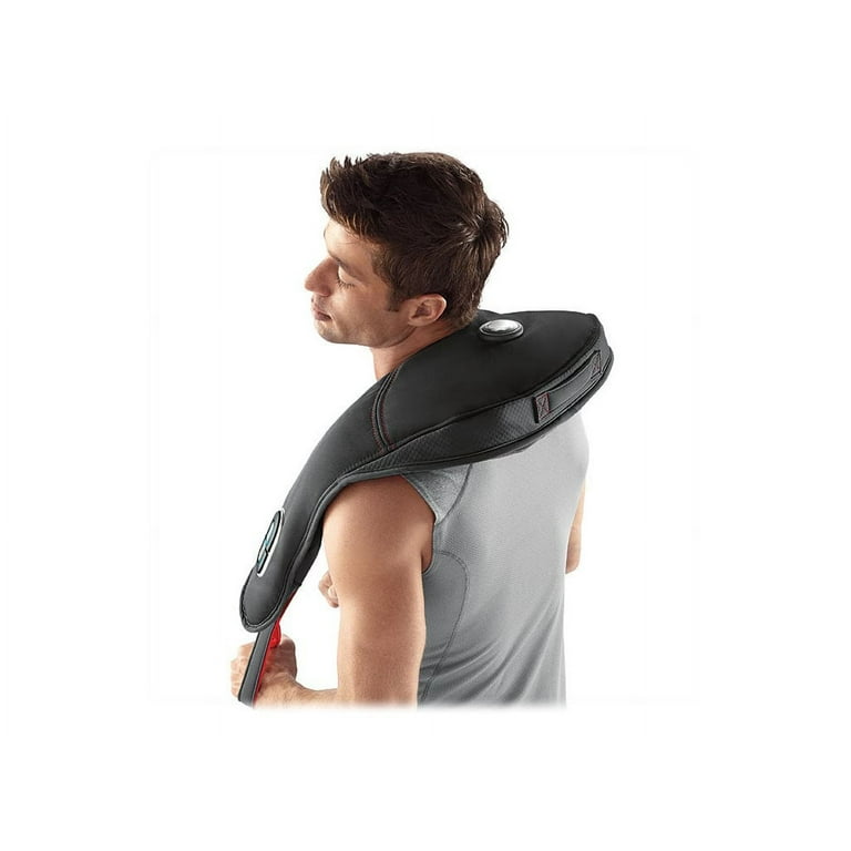 Best Buy: Brookstone Tapping Neck & Shoulder Massager with Heat Black 321644