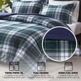 thumbnail image 4 of Juego de edredón Madison Park Parkston Plaid Full/Queen Navy, 4 of 9
