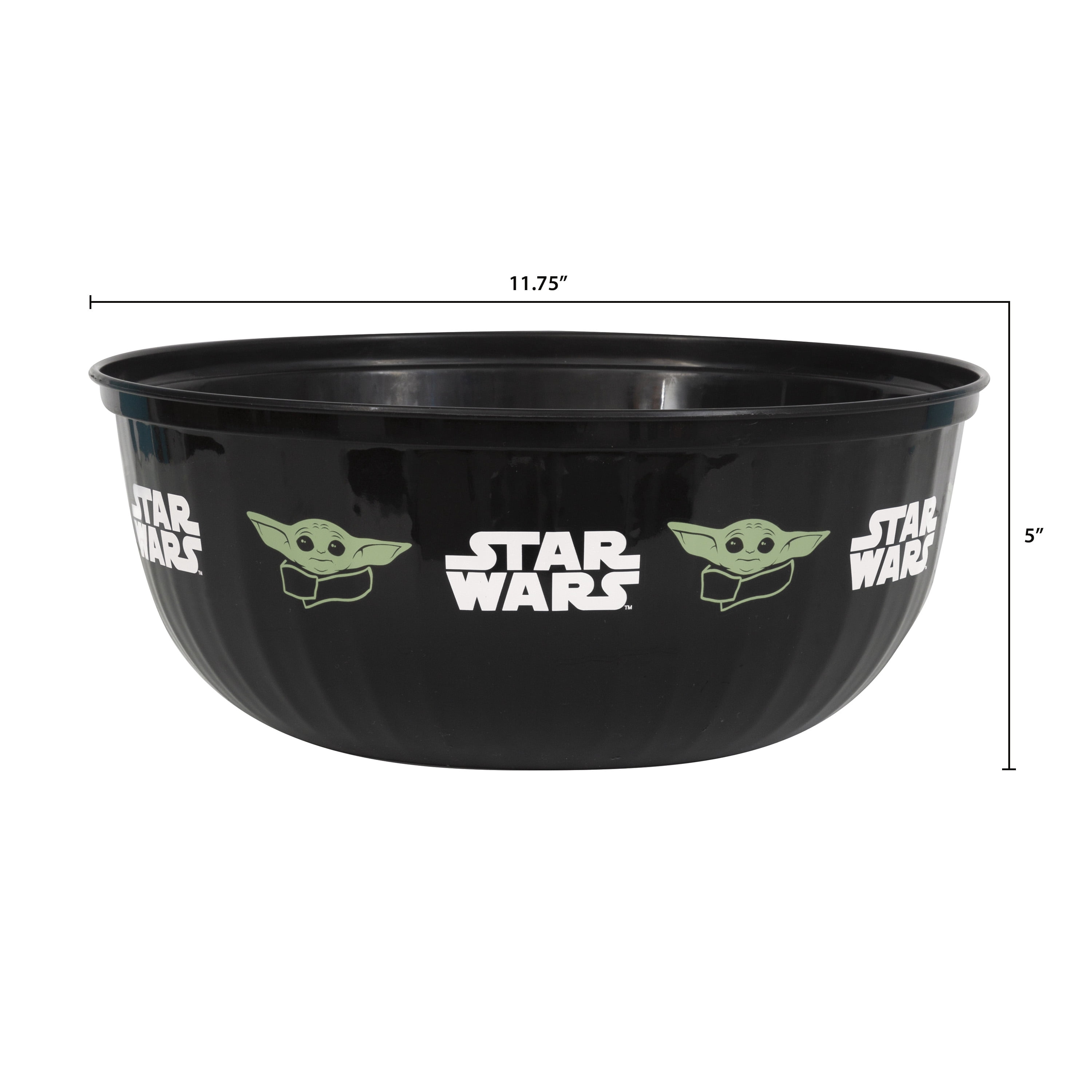 Star Wars The Mandalorian The Child Baby Yoda Plastic Bowl, 11.75in