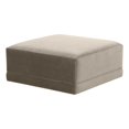 thumbnail image 1 of TOV Furniture Ottoman en Velours Taupe Willow, 1 of 3