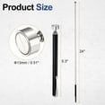 thumbnail image 2 of 3 Pcs Outil de Ramassage Magnétique Télescopique 5LB Acier Inoxydable 5.3 Pouces à 24 Pouces Bâton de Récupération Magnétique Extensible avec Clip de Poche pour Automobile Garage Bureau, Noir, 2 of 7