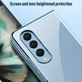 thumbnail image 7 of SaniMore for Samsung Galaxy Z Fold 4 Electroplating Folding Case, Rugged PC High Transparent [Not Yellowing Technology] Full Body Protective Case for Samsung Z Fold 4 Women Men, Green, 7 of 7