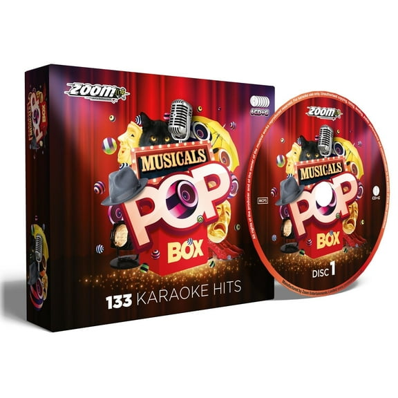 Zoom Karaoke Zoom Karaoke Musicals Pop Box Party Pack - 6 CD G Box Set - 133 Songs (CD)