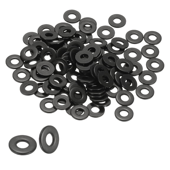 Uxcell Flat Washers 304 Stainless Steel Metal Metric Washers Electroplated Flat Gasket Spacer 100 Pcs M3 x1/8"ID x 5/16"OD