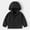 Black, variant on Boys Windbreaker Jacket For Kids Lightweight Hooded Zipper Coat Outdoor Casual School Jacket For Boys Waterproof Boys Ski Jacket Size 8-9 Years