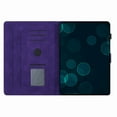 thumbnail image 2 of Dteck Folio Case for Amazon Fire HD 10 Tablet (9th/7th Generation, 2019/2017 Release), Embossed Butterfly PU Leather Slim Fit Stand Cover with Card Holder,Purple, 2 of 5