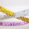 Minxio 275CM Glitter Tassels Fringe Banner Shinny Foil Tassel Garland
