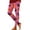 Hot Pink, variant on Women's Leggings Thanksgiving Turkey Maple Leaf Print 4-Way Stretch Casual Running Workout Leggings