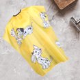 thumbnail image 2 of Kuymtek Cartoon Dog Kid Dressing Cape Salon Cover Barber Hair Cut Cloth (Amarillo), 2 of 9
