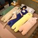 thumbnail image 2 of Almohada larga suave de 125cm para niños, peluche de dinosaurio, perro, gato, oso de peluche, cojín para dormir y siesta de oficina, regalo para niños, 2 of 5