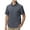 Gray, variant on Taigaofy Men's Shirt Short Sleeved Lightweight Hiking Work Casual Button Up Shirt Zipper Pocket Navy L