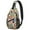 Donut, variant on Colorful Minimalist Dots Pattern Travel Sling Backpack, Lightweight and Durable Crossbody Bag with Retro Polka Dot Aesthetic, Multi-Layer Storage for Outdoor and Urban Lifestyle