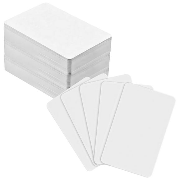 100 Pcs NTAG215 White NFC Cards, PVC Tags with Blank Area, Waterproof Quality 540 Byte Memory, Compatible with All NFC Devices, Rewritable Up to 100,000 Times