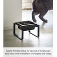 thumbnail image 2 of Yamazaki Home Single Pet Food Bowl - Two Styles, Black, Steel + Ceramic, Tall, 1.25, Dishwasher Safe (Bowls Only), No Assembly, 2 of 6