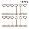 thumbnail image 1 of 12 Uds. Soporte alto para tarjetas, soporte para números de mesa, soporte para tarjetas de mesa, soportes para números de mesa con forma de corazón, Clips para notas y fotos, 1 of 4