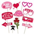 thumbnail image 3 of 25pcs Photo Booth Props with Sticks Party Valentine Decoration Supplies, 3 of 4