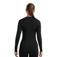 thumbnail image 5 of YUSHOW Womens Compression Shirts Long Sleeve Workout Top Sports Baselayer 3 Pack,Black,M, 5 of 8