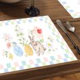 thumbnail image 3 of CounterArt "Bunny Checkerboard" 24-Sheet Reusable Premium Paper Placemats, 3 of 6