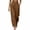 #6Brown, variant on No Boundaries High Waisted Tapered Trousers for Women Button Cuff Front Pleated Office Work Pants with Belt
