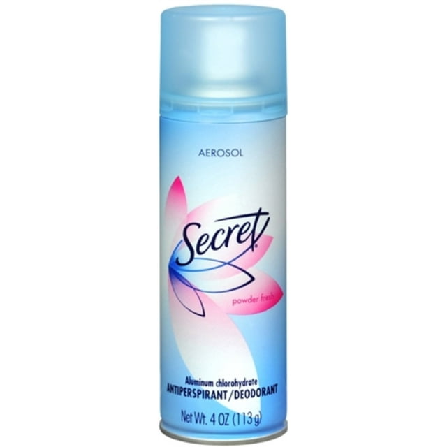 Secret AntiPerspirant Deodorant Aerosol Spray Powder Fresh 4 oz (Pack