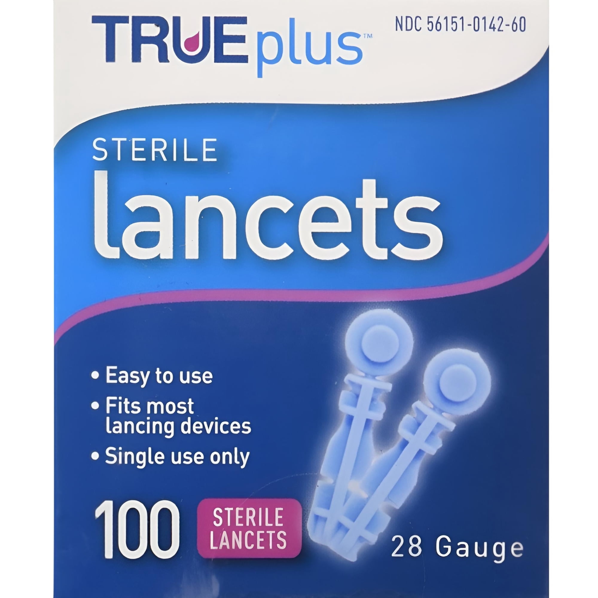 TRUEplus Sterile Lancets 28 gauge (100-ct) by Nipro