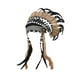 thumbnail image 5 of Sombrero de jefe indio americano, de plumas artificiales, diadema para fiesta, 5 of 9