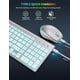 thumbnail image 4 of Combo inalámbrico de teclado y ratón SABLUTE retroiluminado plateado, 4 of 7