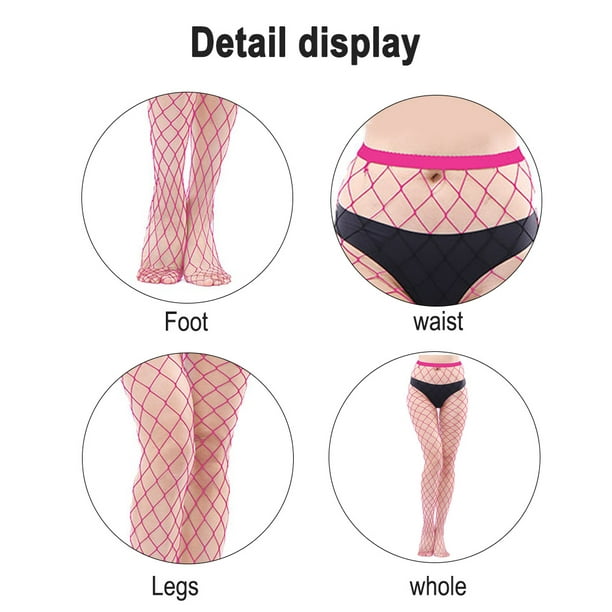 Womens High Waist Tights Fishnet Stockings Thigh High Pantyhose