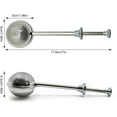 thumbnail image 2 of 2pcs Long Handle Tea Ball Stainless Steel, Premium Tea Infuser Filter for Loose Leaf Tea, Reusable Fine Mesh Tea Interval Diffuser Strainer for Cup and Teapot, 2 of 7