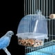 thumbnail image 5 of Dispensador de alimento para aves en jaula, sistema de alimentación sin residuos, accesorio para pájaros medianos, 5 of 9