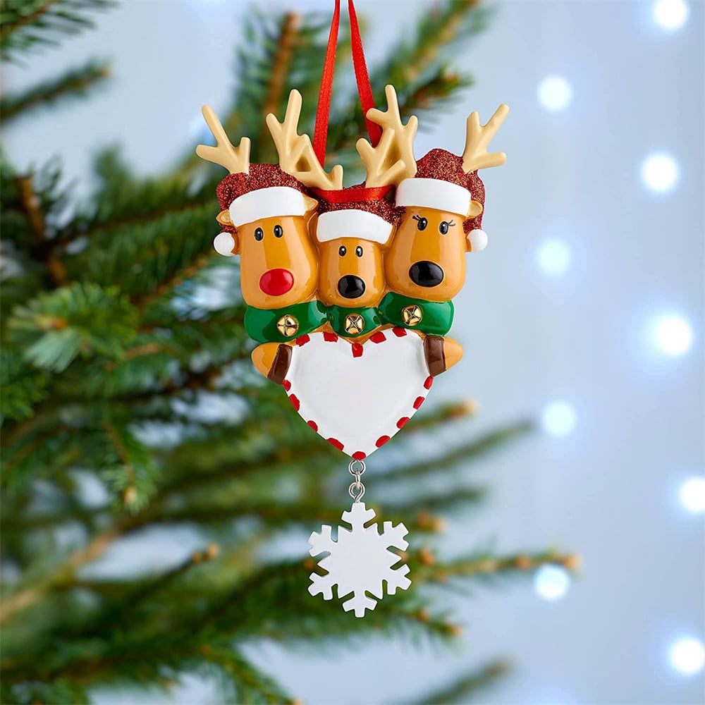 2Pcs Personalized Deer Family 2, 3, 4, 5, 6 Christmas Tree Decorations Cute Santa Deer Winter Gift Year Durable 2022 Home Christmas Decoration Set Creative Gift (Christmas Deer) - Walmart.com