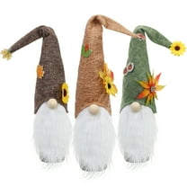 Gymnture 3 Pcs Gnome Wine Bottle Covers for Holiday & Home Decor