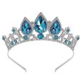 thumbnail image 1 of Tiaras For Girls, Rhinest Silver For Flower Girl Kids Rapunzel Wedding Paant, 1 of 4