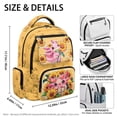 thumbnail image 7 of HUIACONG Axolotl Sunflower Backpack for Teens 12-18, 17 Inch Nature Print School Bag, Durable Lightweight Water Resistant Backpack for High School, 7 of 7