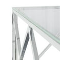 thumbnail image 5 of vidaXL Coffee Table 31.5"x31.5"x15.7" Stainless Steel and Glass, 5 of 5
