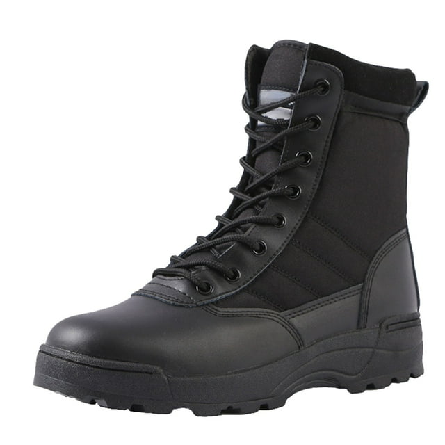 Dakaela Men's Hiking Work Boots Waterproof Breathable Tactical Military Motorcycle Combat Booties