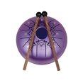 thumbnail image 1 of Tambor de Lengüeta Muslady 5.5 Pulgadas, Diseño con Elementos del Zodíaco Chino, 8 Notas en C, Incluye Estuche, Partituras y Baquetas, Color Morado Oscuro, Ideal para Meditación y Yoga., 1 of 6
