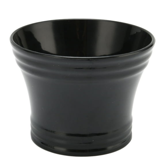 Tazón de Jabón de Afeitar, Agarre Cómodo Manija Grande Taza de Jabón de Afeitado de Plástico Negro Fácil de Limpieza para Peluquería
