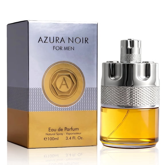 Azura Noir Los Mejores Perfumes para Hombres Office Perfume for Men, Cologne and Fragrance For Men, Fresh, Romantic, Fruity Scent, 3.4 fl oz