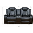 thumbnail image 2 of Reliancer Power Recliner Sofa Set, Leather Sofas Loveseat Chair for Living Room/House/Office, 2 of 6