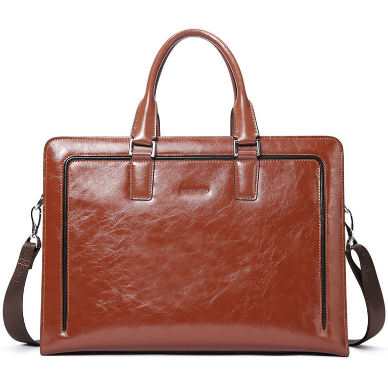 BOSTANTEN Women Genuine Leather Briefcase Tote Business Vintage