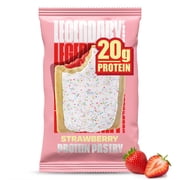 (6 pack) Legendary Foods Protein Pastry Bar, Strawberry, 20g Protein, 1 Pack, Keto Friendly, Gluten Free