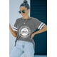 thumbnail image 3 of ABPHQTO Camiseta gris con gráfico estampado Support Your Local Farmers Car para mujer, 3 of 5